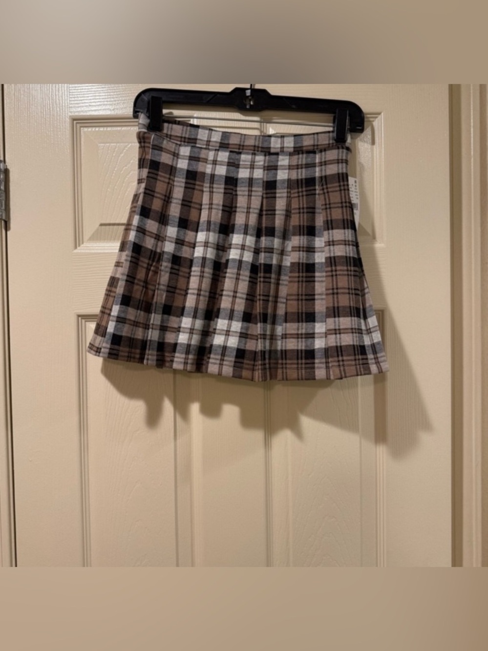 NWT PacSun Plaid Pleated Skater Mini Skirt Size XL